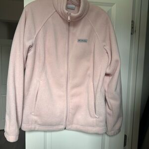 Columbia Women's Light Pink Full-Zip Fleece Jacket